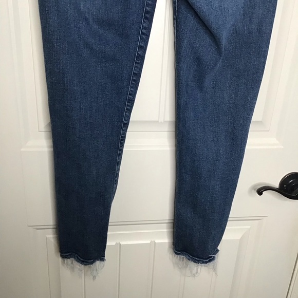 AGOLDE Sophie Distressed High Rise Crop Skinny Jeans Size 31. - Picture 5 of 11